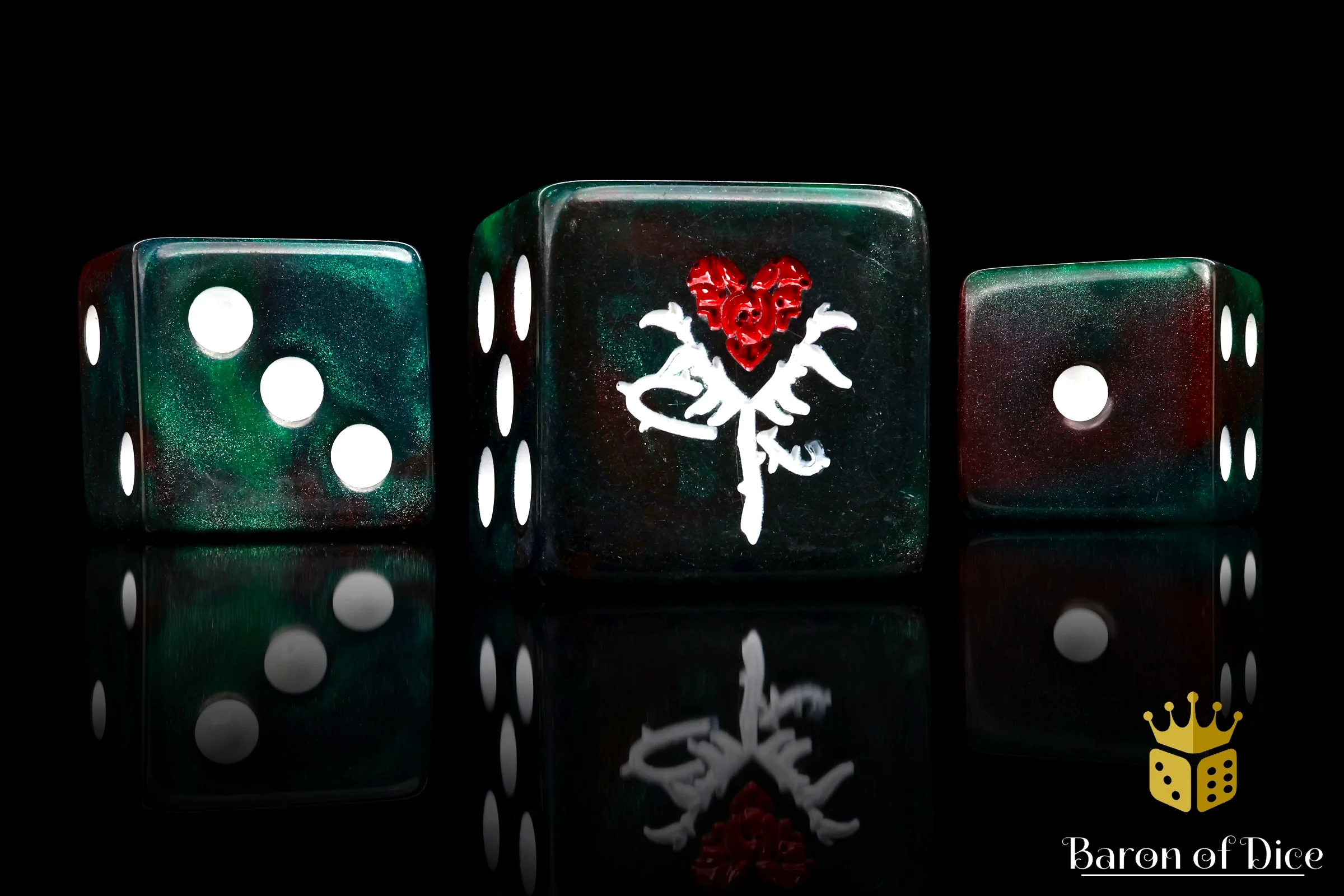 Reincarnate Dice - Red Rose - Image 2