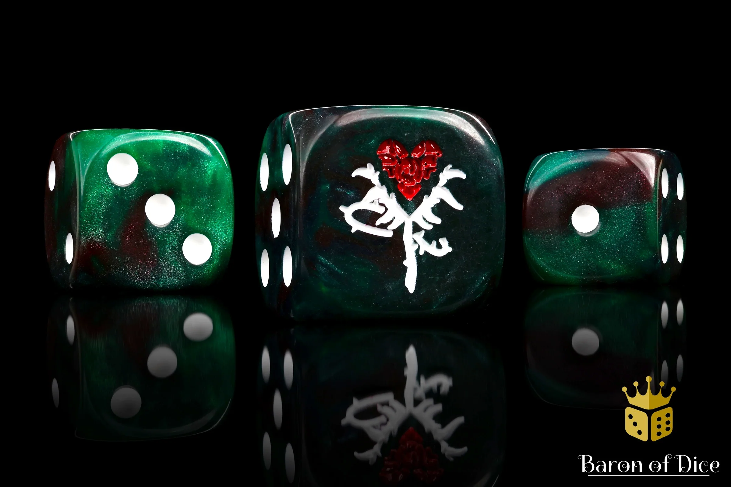 Reincarnate Dice - Red Rose - Image 3
