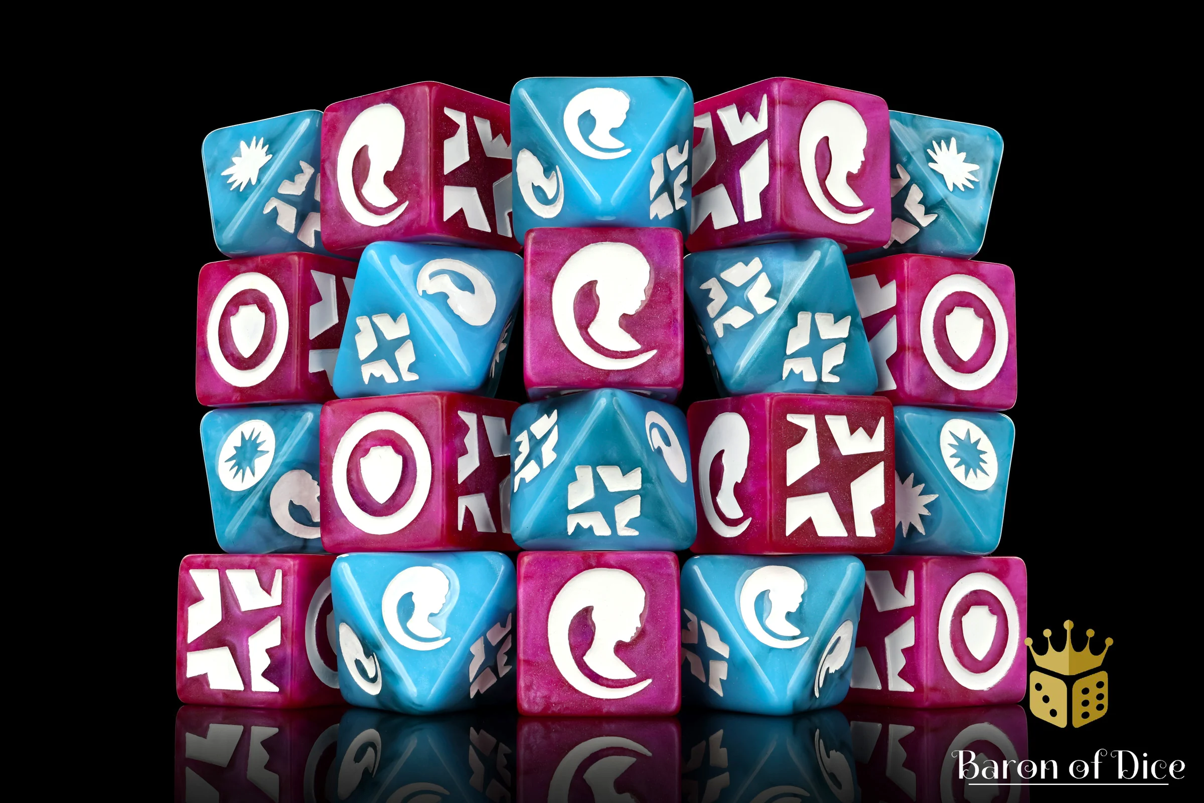 Alien Head Galactic Skirmish Dice - Set of 20 - Image 3