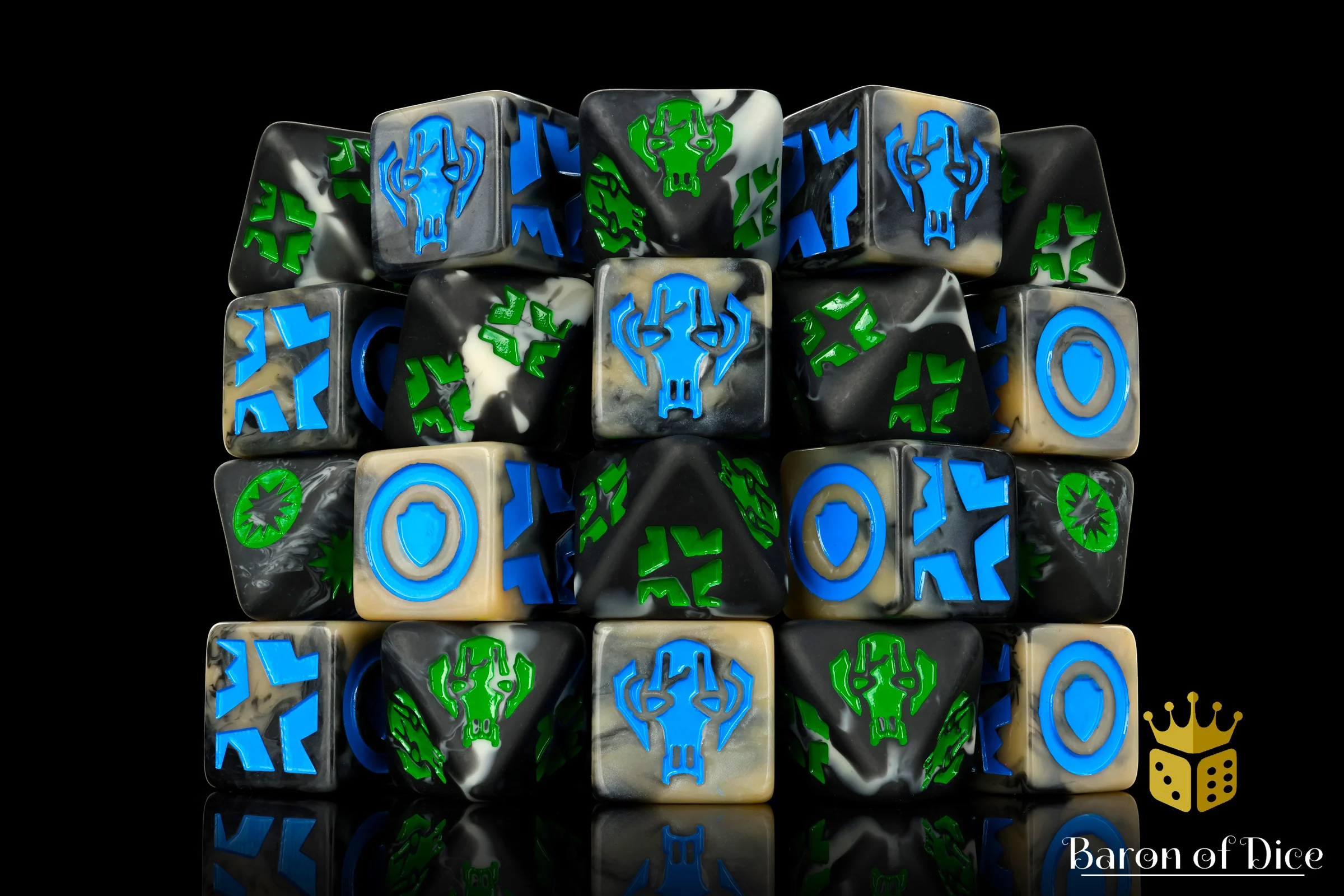 Droid General (Dark) Galactic Skirmish Dice - Set of 20 - Image 3