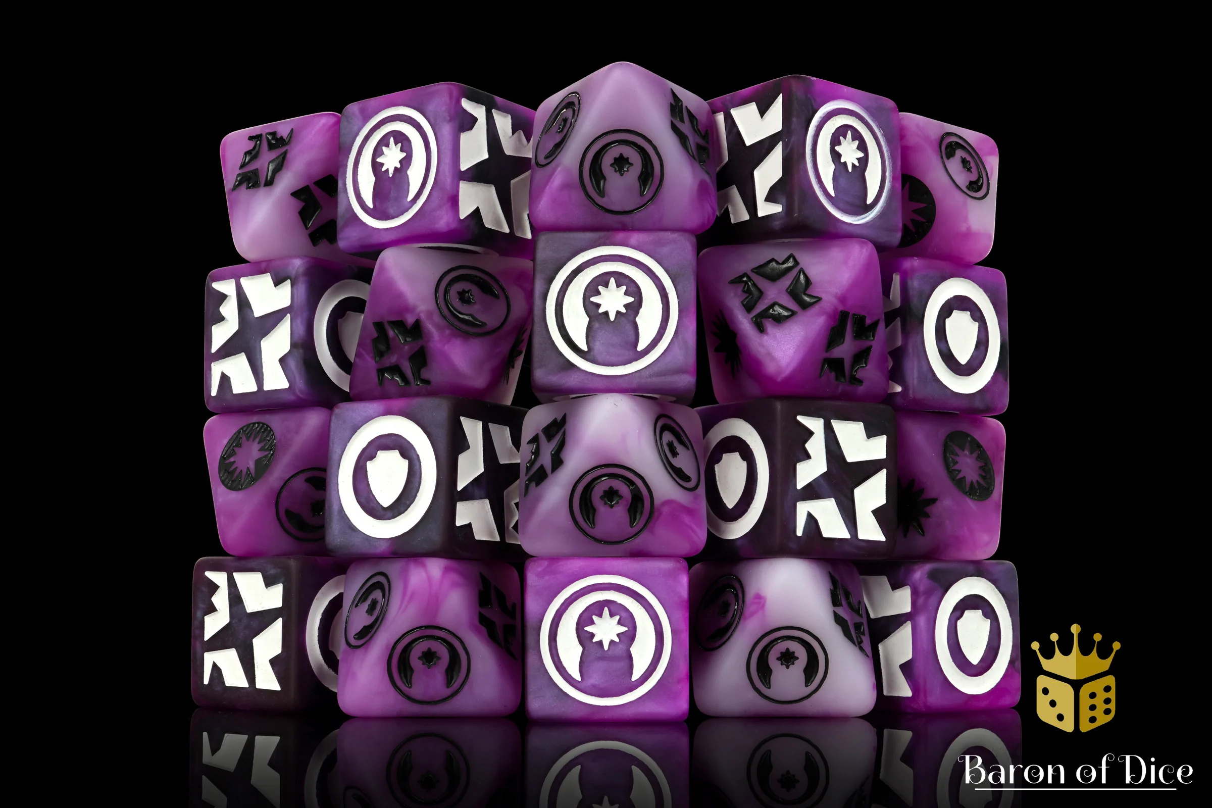 Good Karma (Purple) Galactic Skirmish Dice - Set of 20 - Image 4