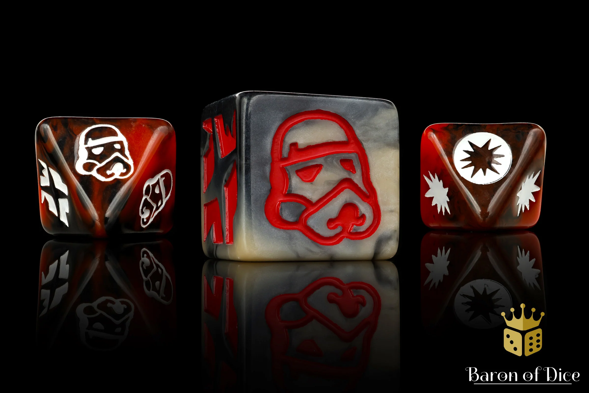 Trooper (Red) Galactic Skirmish Dice - Set of 20 - Image 2