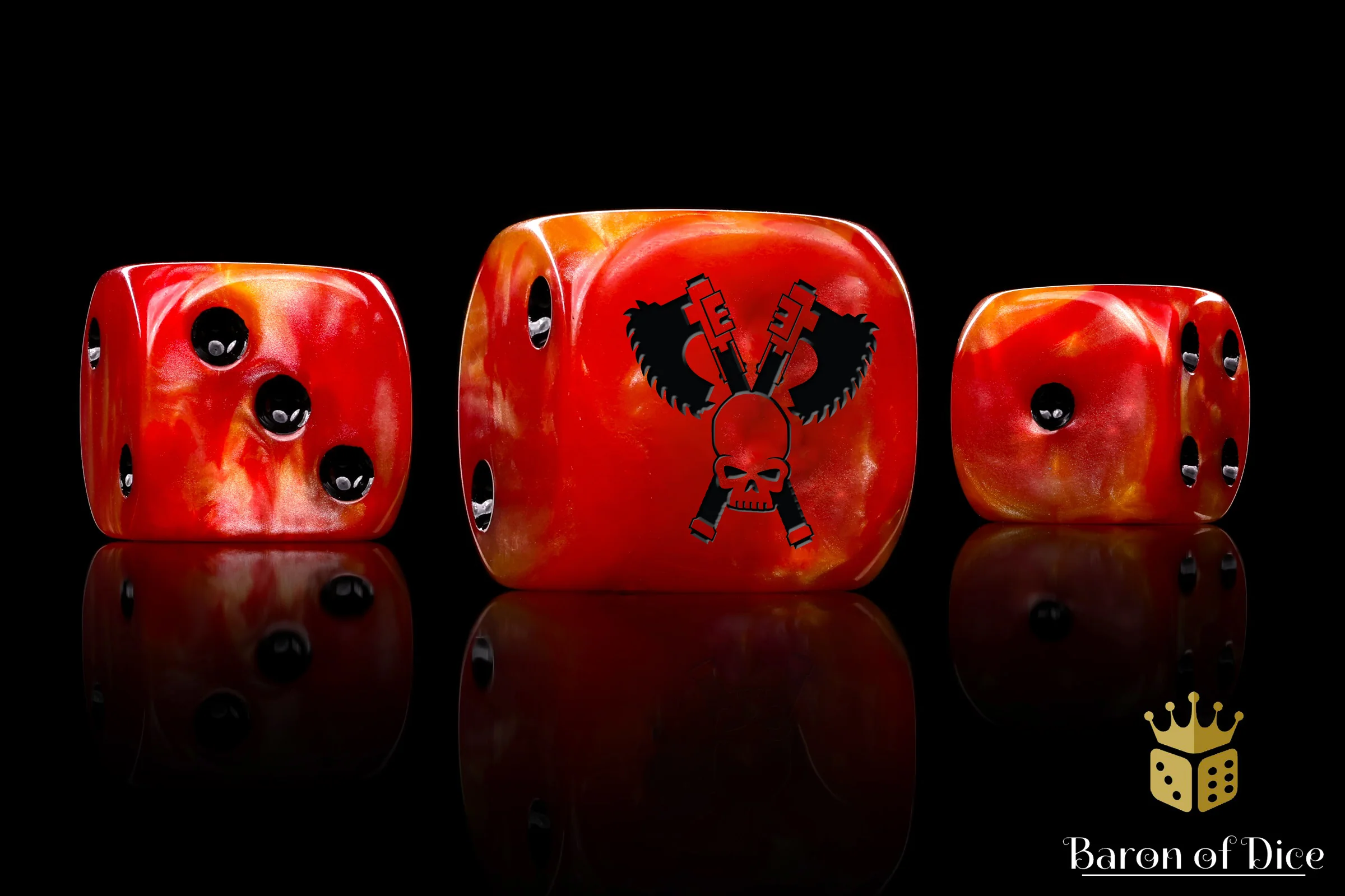 Skull Grinders Dice - Fiery Hell - Image 4