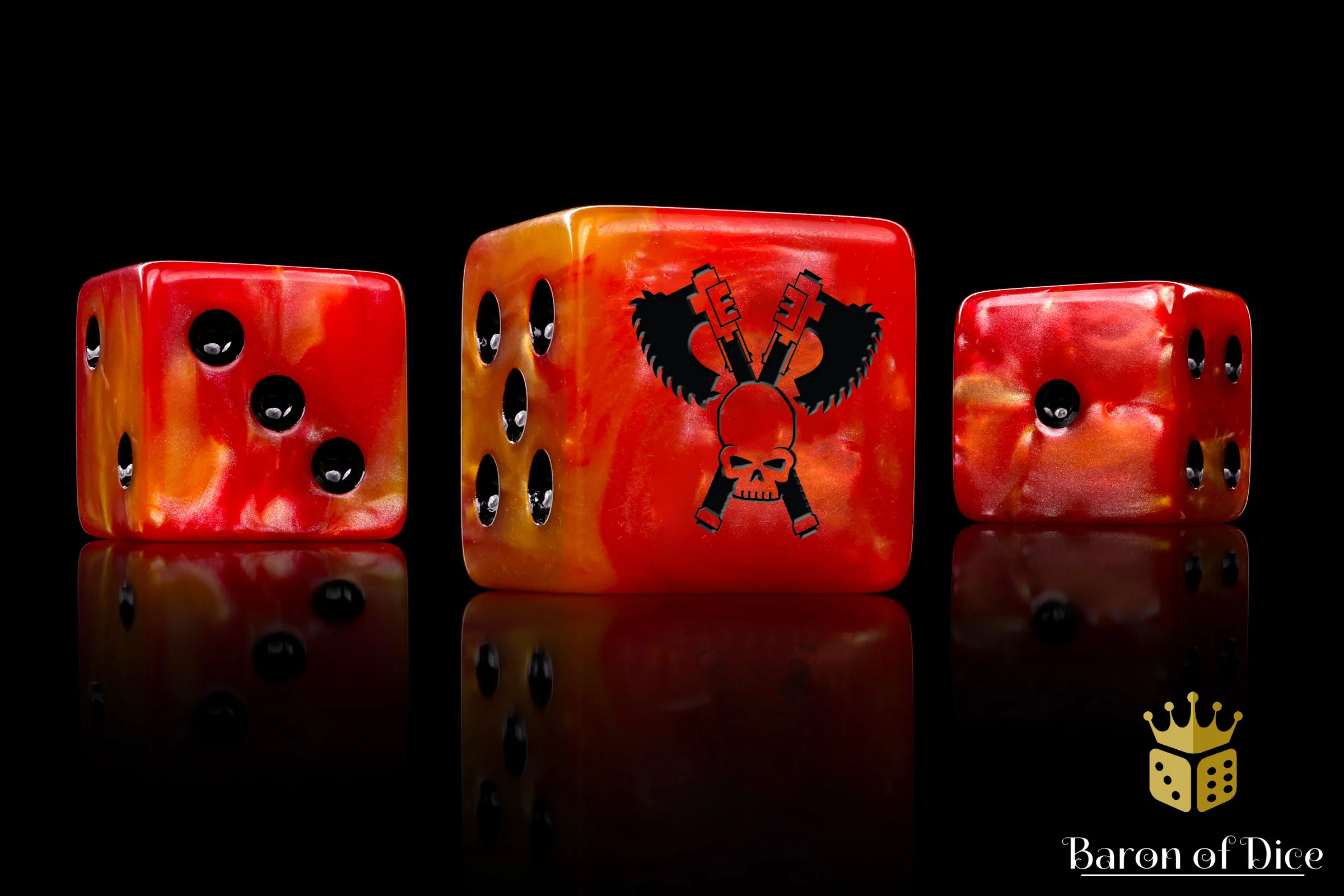Skull Grinders Dice - Fiery Hell - Image 5