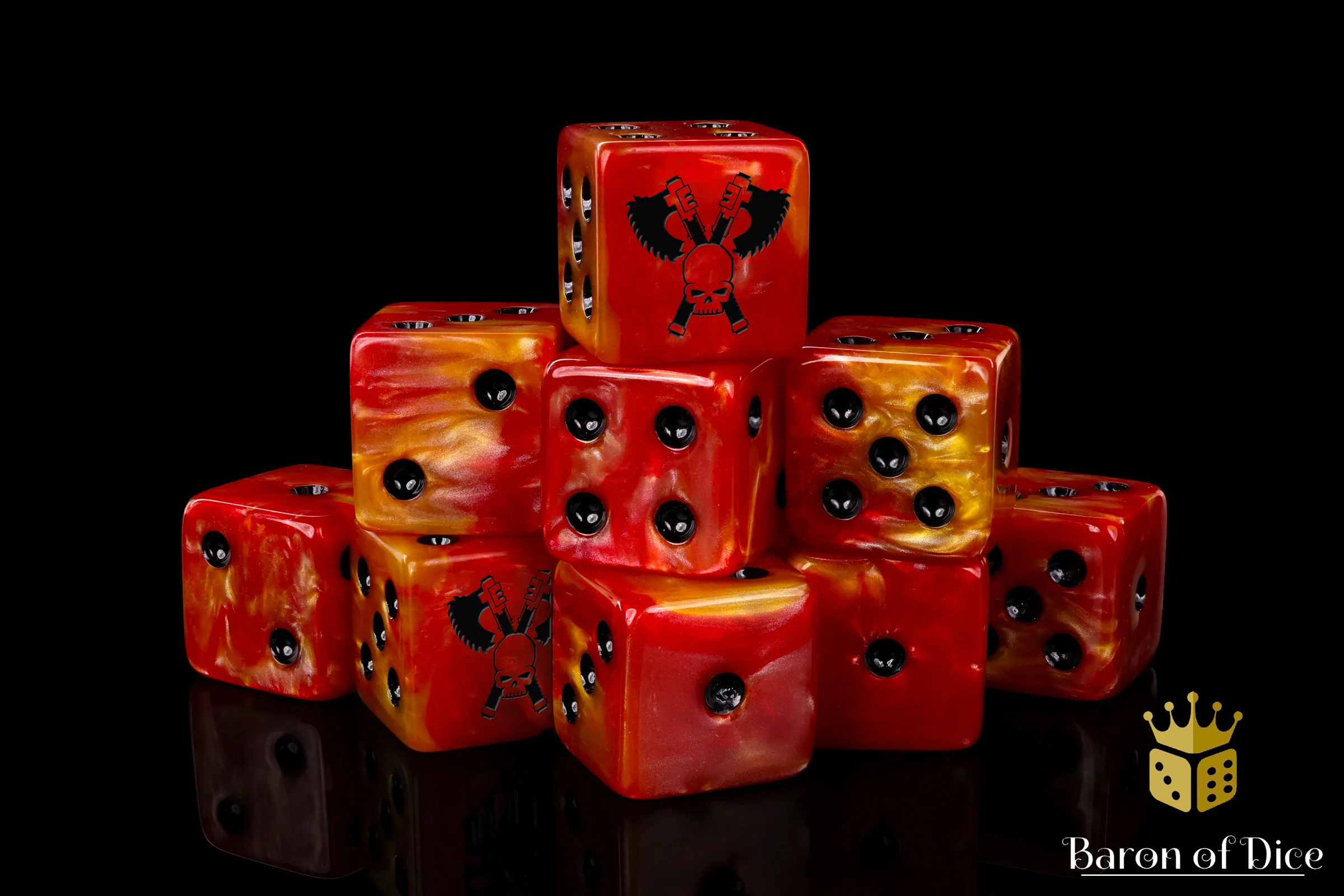 Skull Grinders Dice - Fiery Hell - Image 7