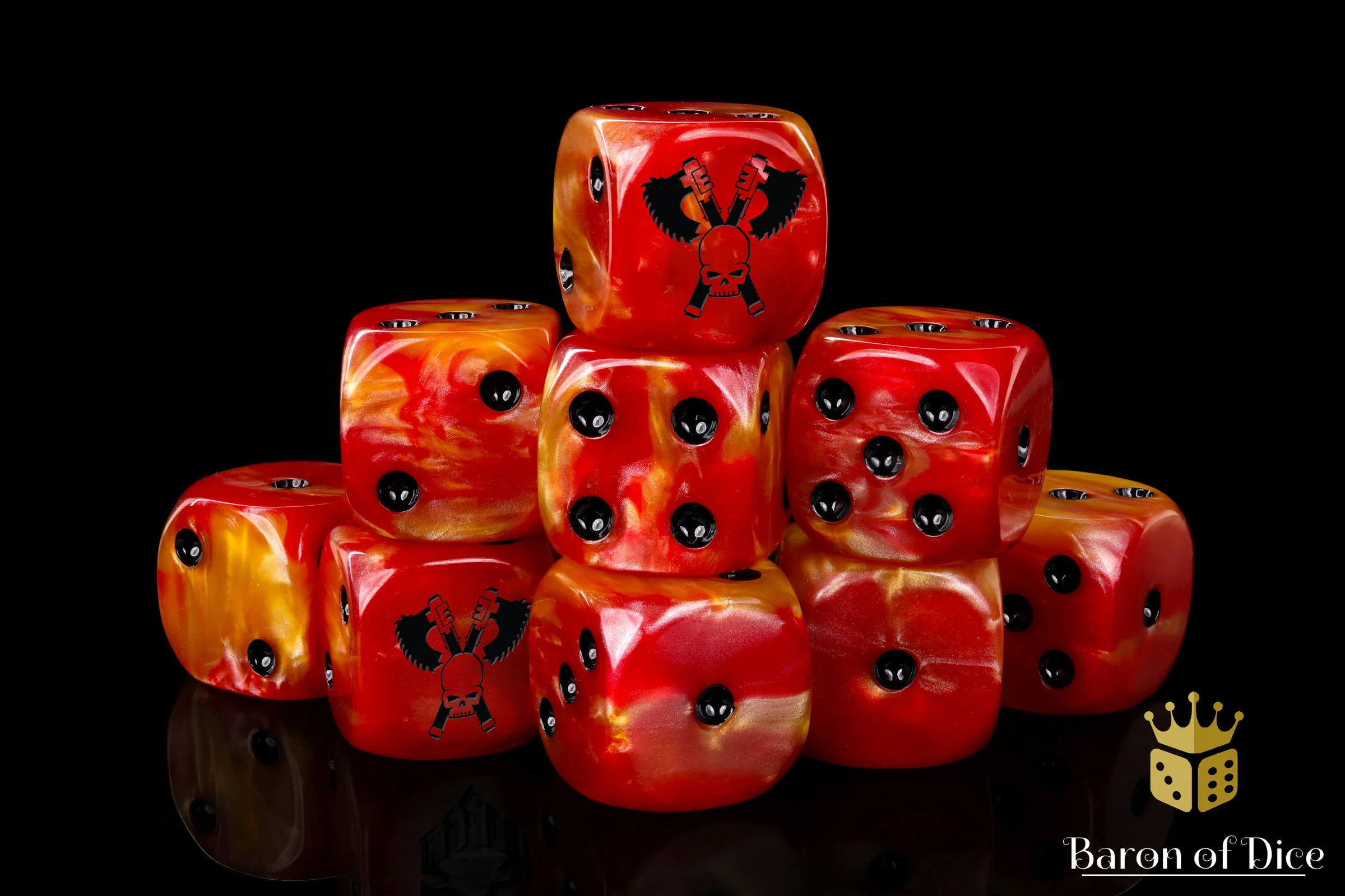 Skull Grinders Dice - Fiery Hell - Image 8