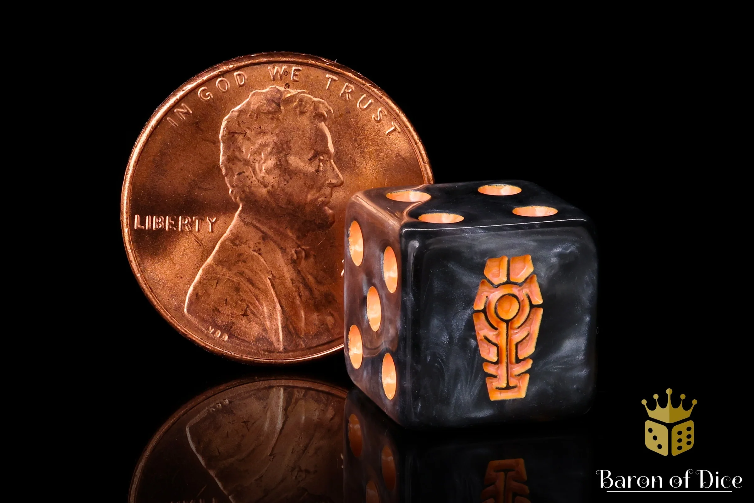 Day of the Dead Dice - Orange Coffin - Image 4
