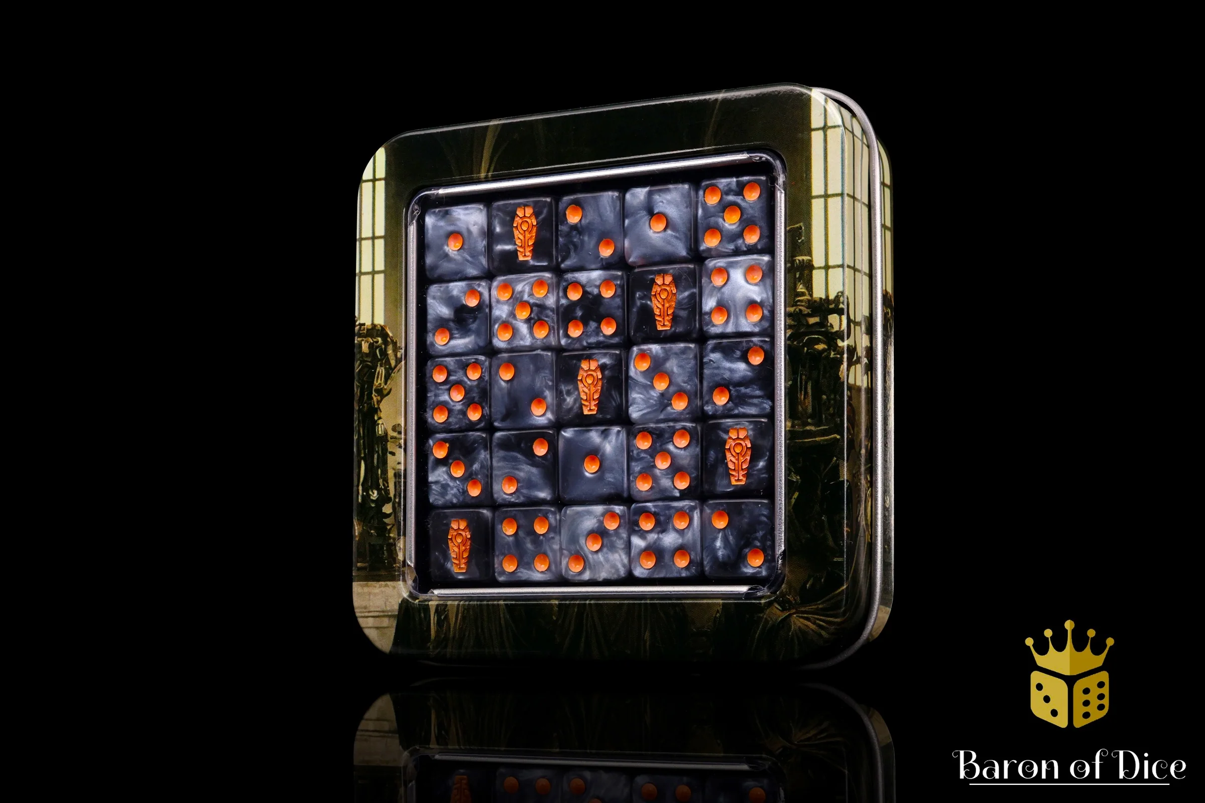 Day of the Dead Dice - Orange Coffin - Image 6