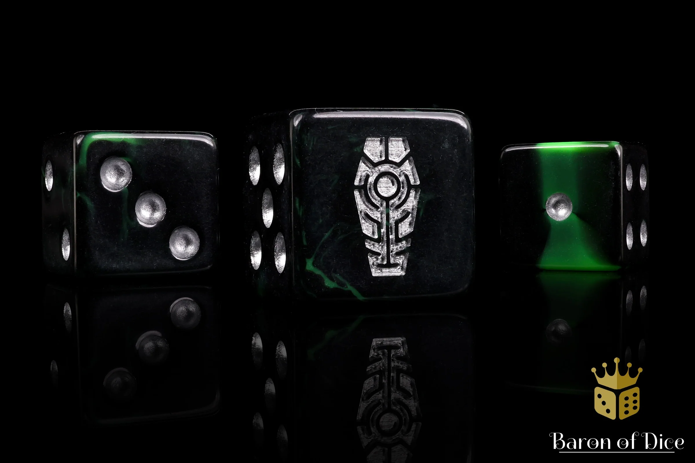 Day of the Dead Dice - Silver Coffin - Image 2