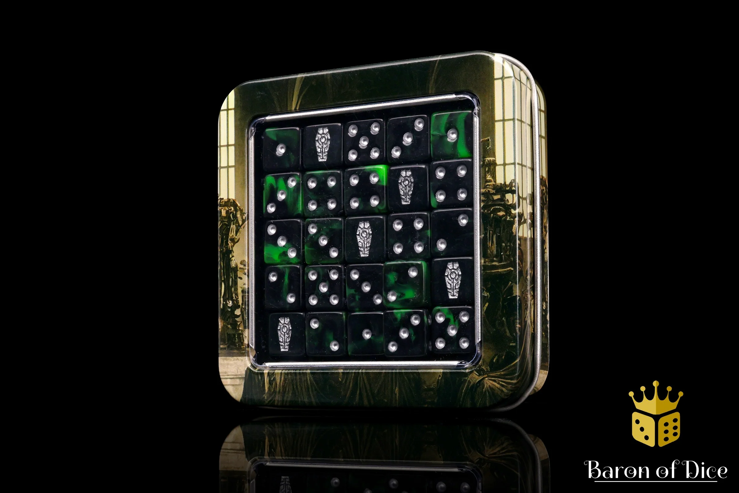 Day of the Dead Dice - Silver Coffin - Image 5