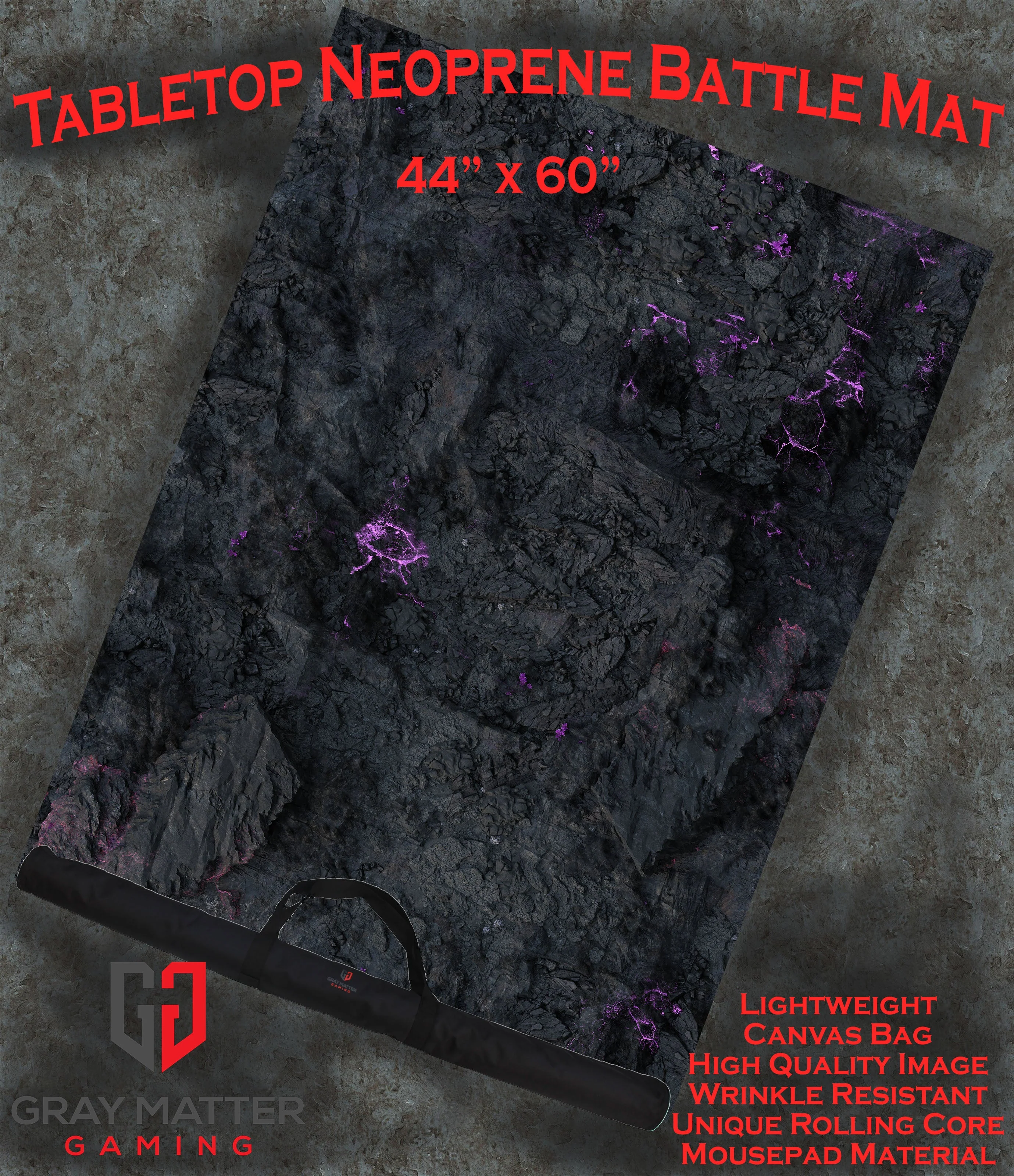 Tainted Cavern - Neoprene Battle Mat - Baron of Dice