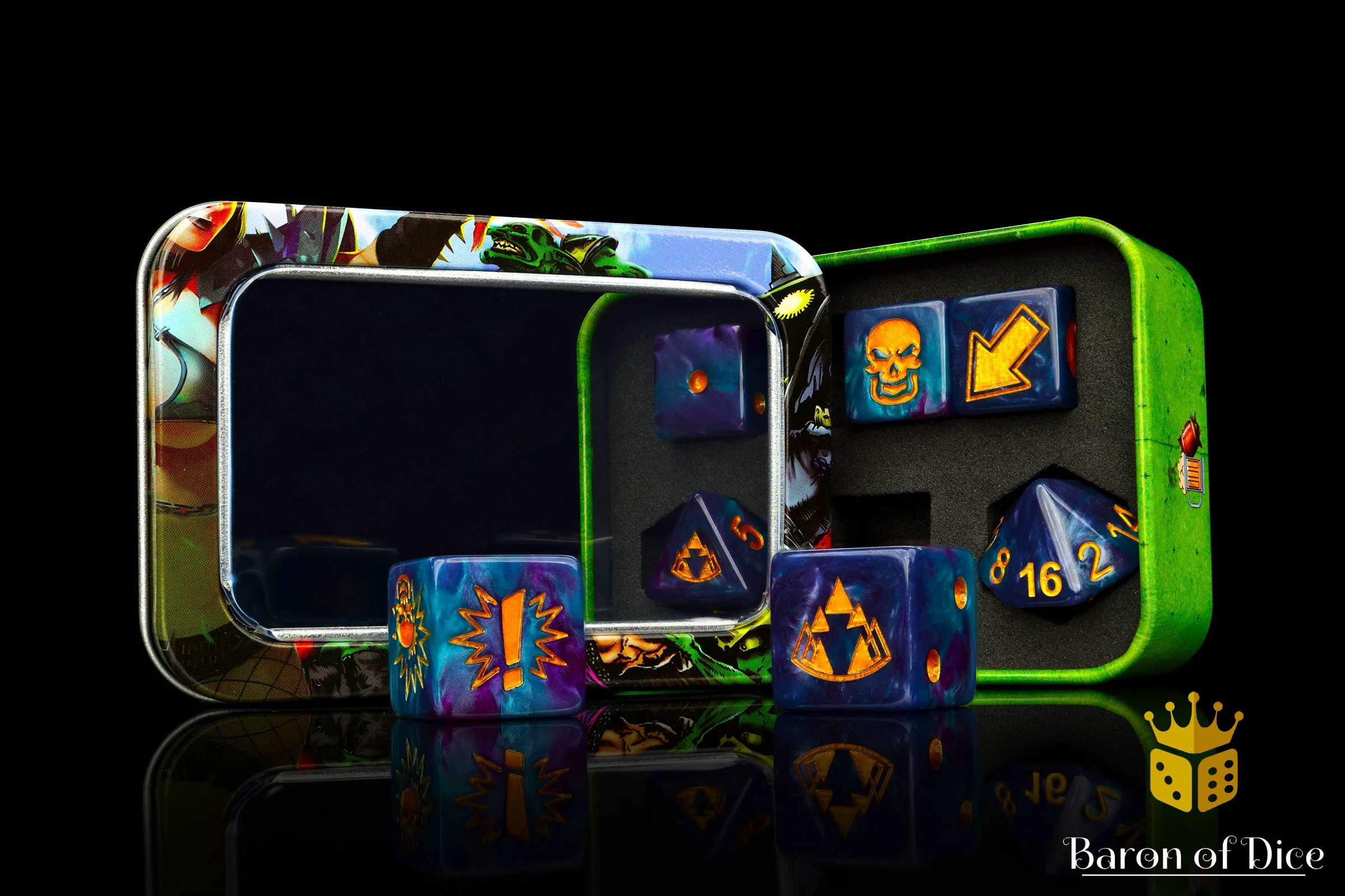 Tanzanite - Bloody Football Dice (Set of 7) - Image 8