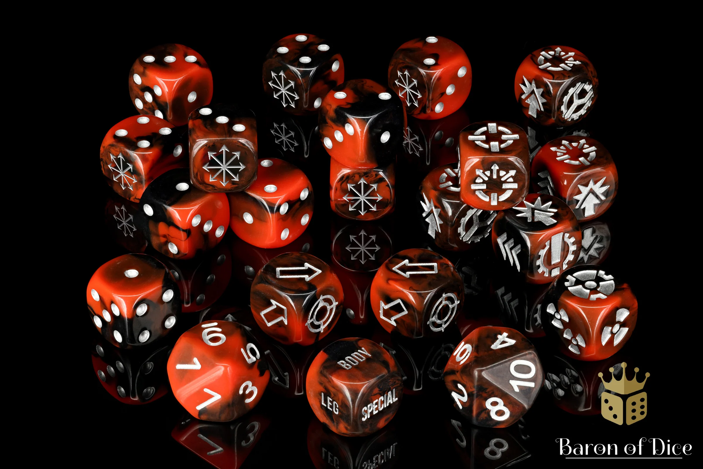 Chaos Red - Titan Dice Set of 21 - Image 2