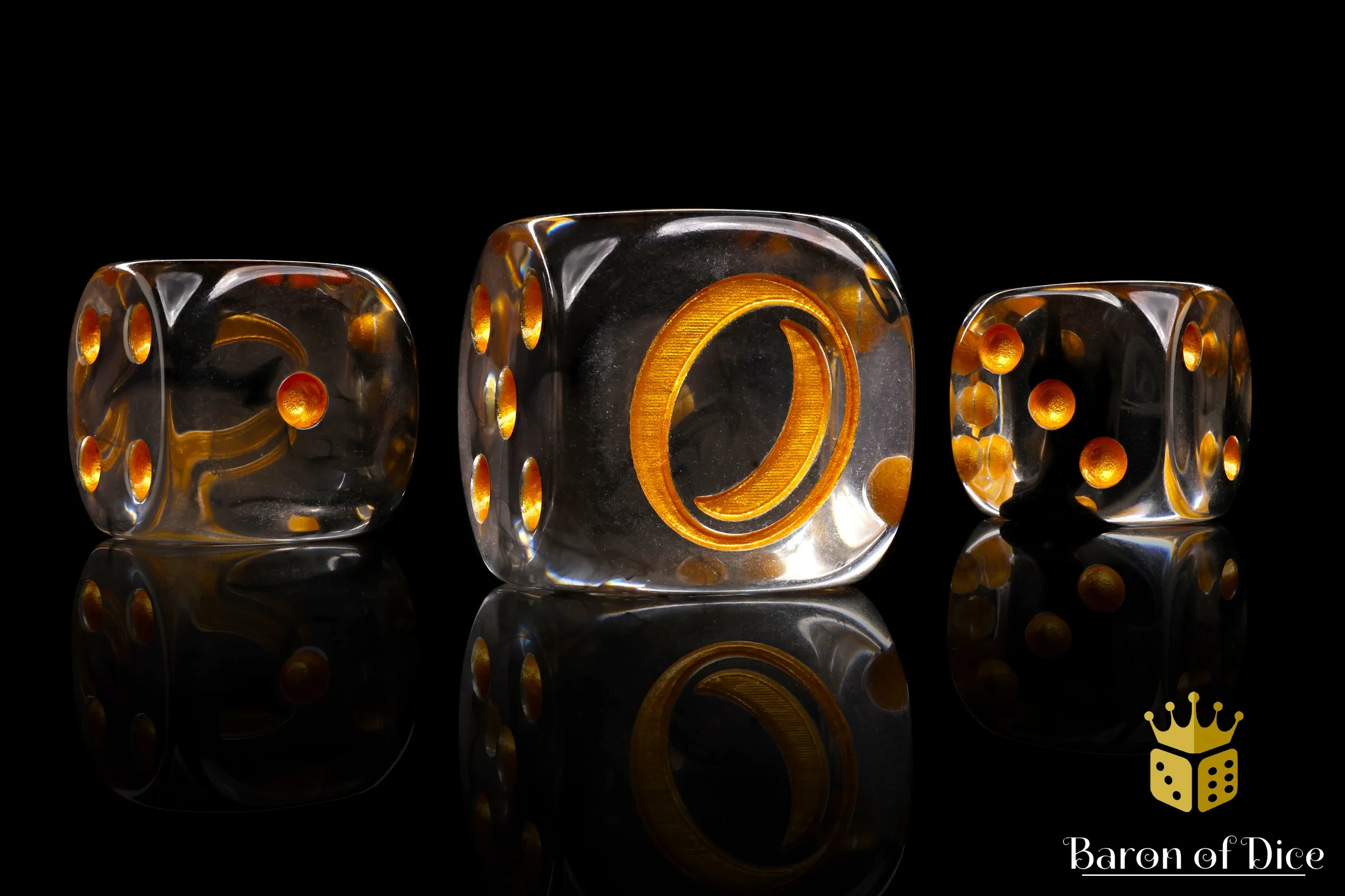 Translucent Gold Ring Dice - Image 4