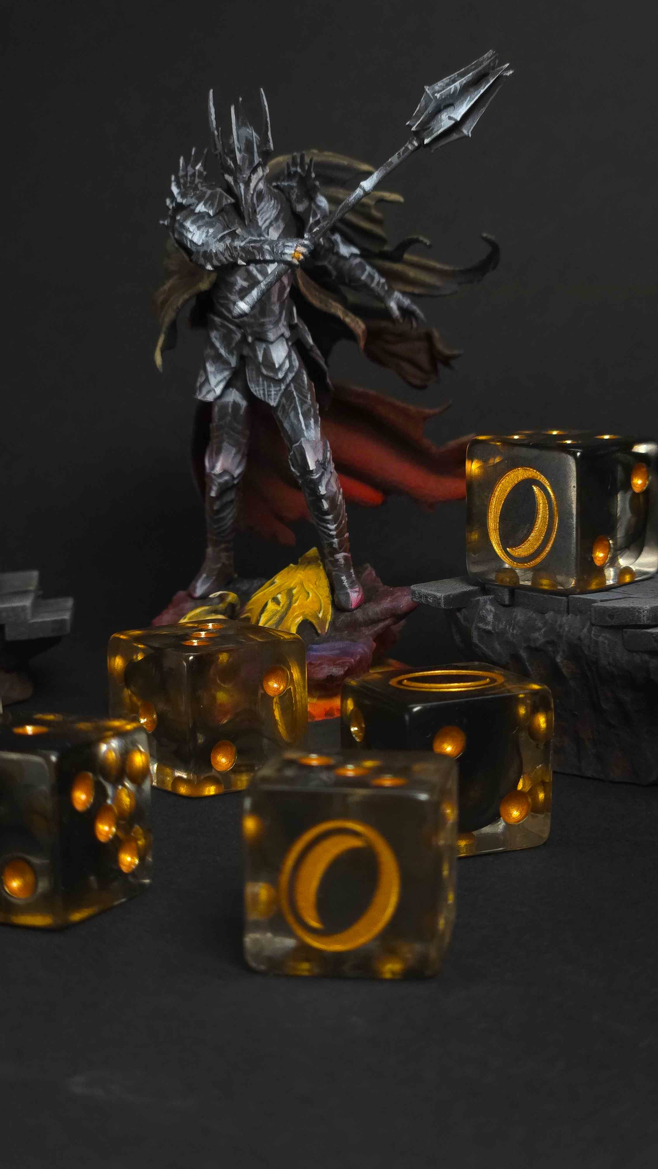 Translucent Gold Ring Dice - Image 5