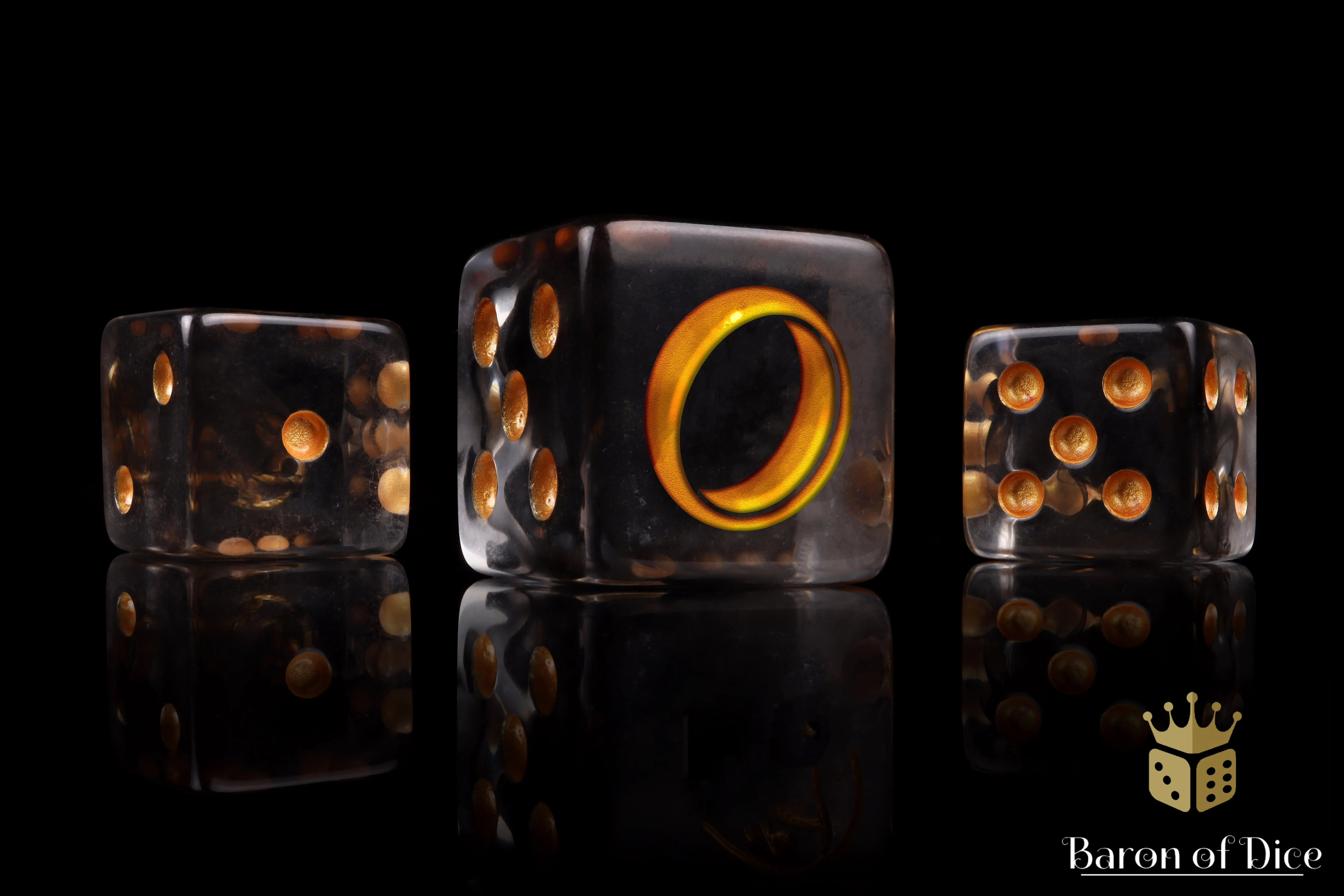 Translucent Gold Ring Dice - Image 6
