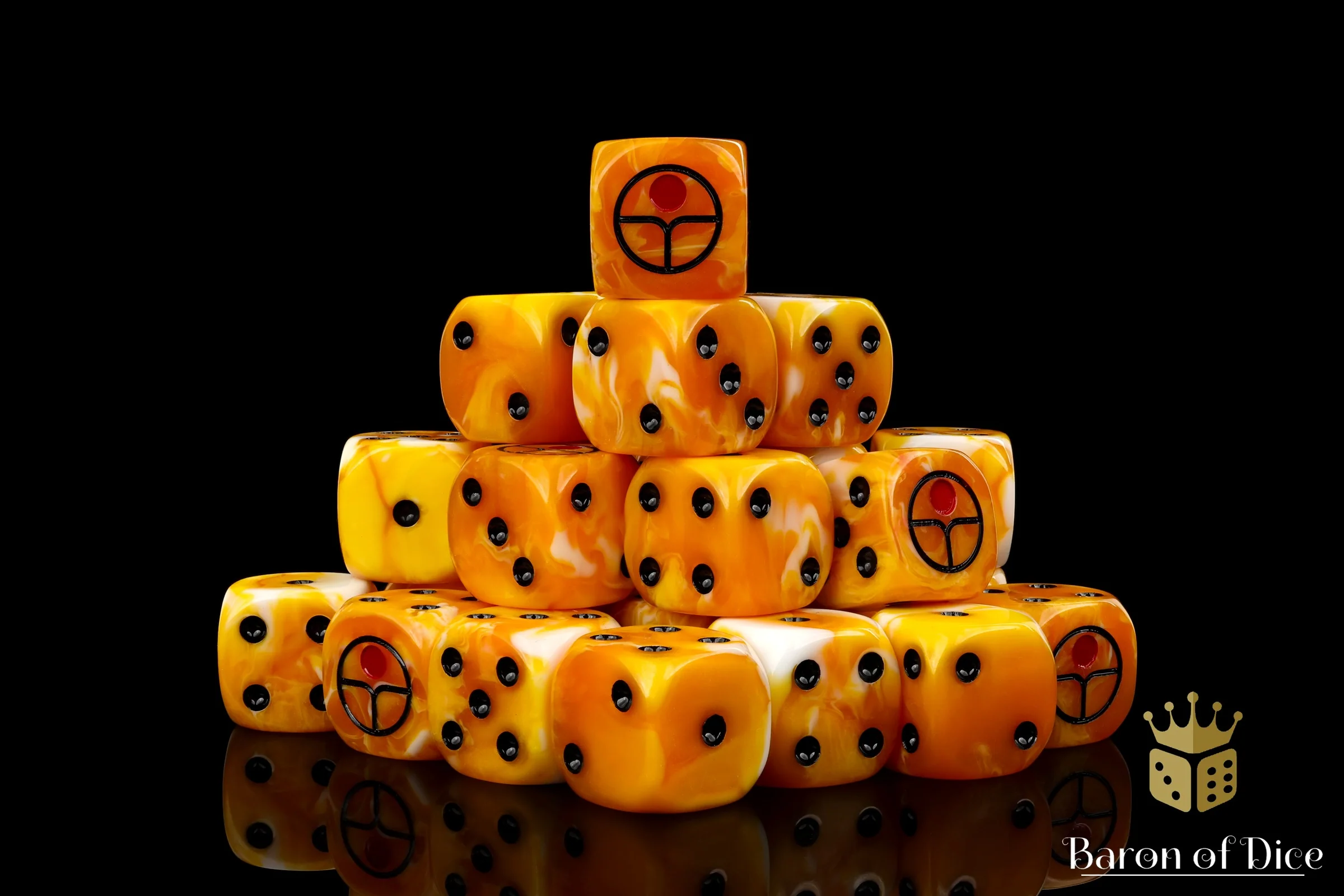Universal Peace Dice - Ochre - Image 2