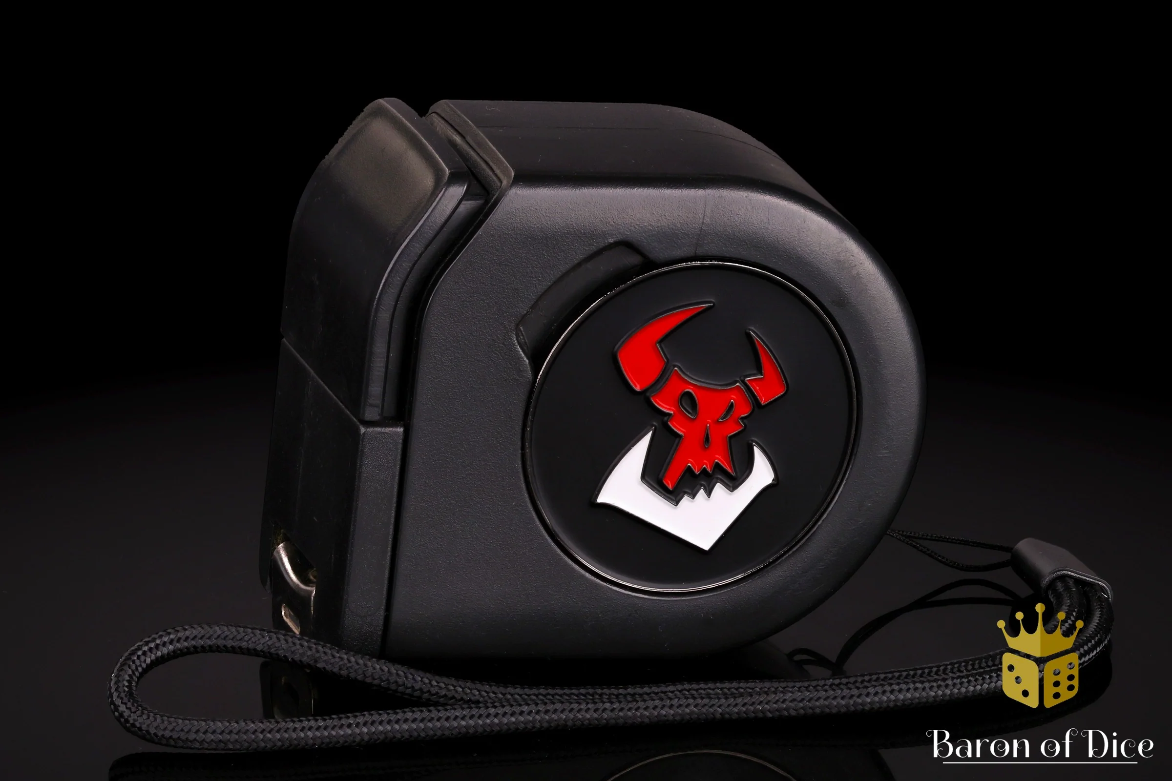 Wargaming Tape Measure | Baron's Coin™ Compatible | Orc | Black