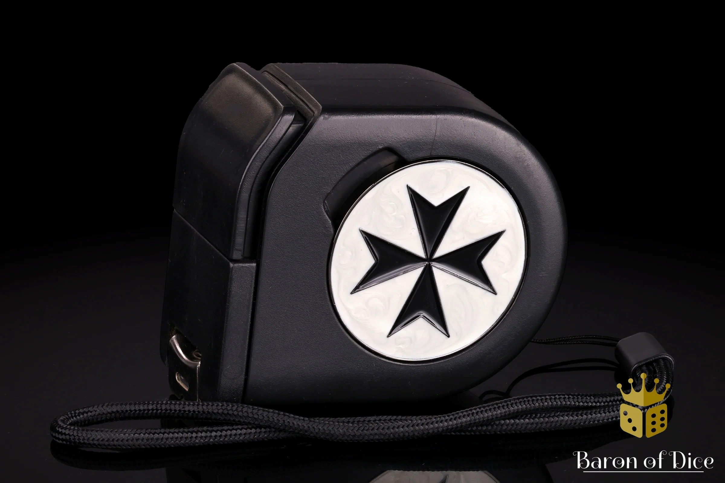 Wargaming Tape Measure | Baron's Coin™ Compatible | Templar Cross