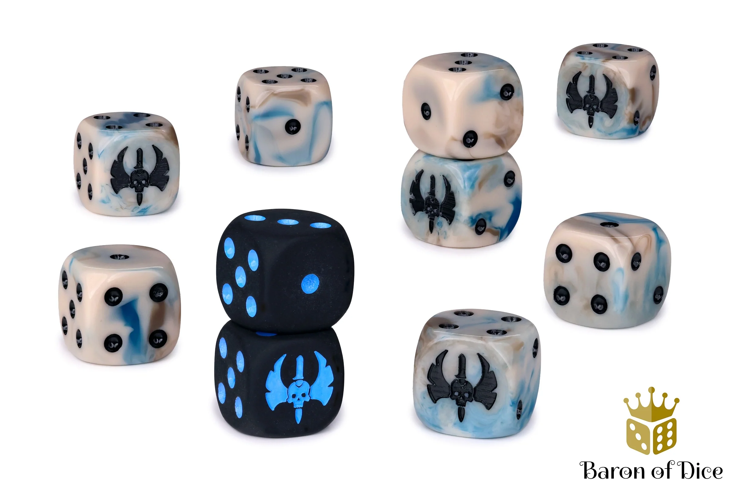 Warmachine: Cygnar Gravediggers Official Dice Set - Image 3
