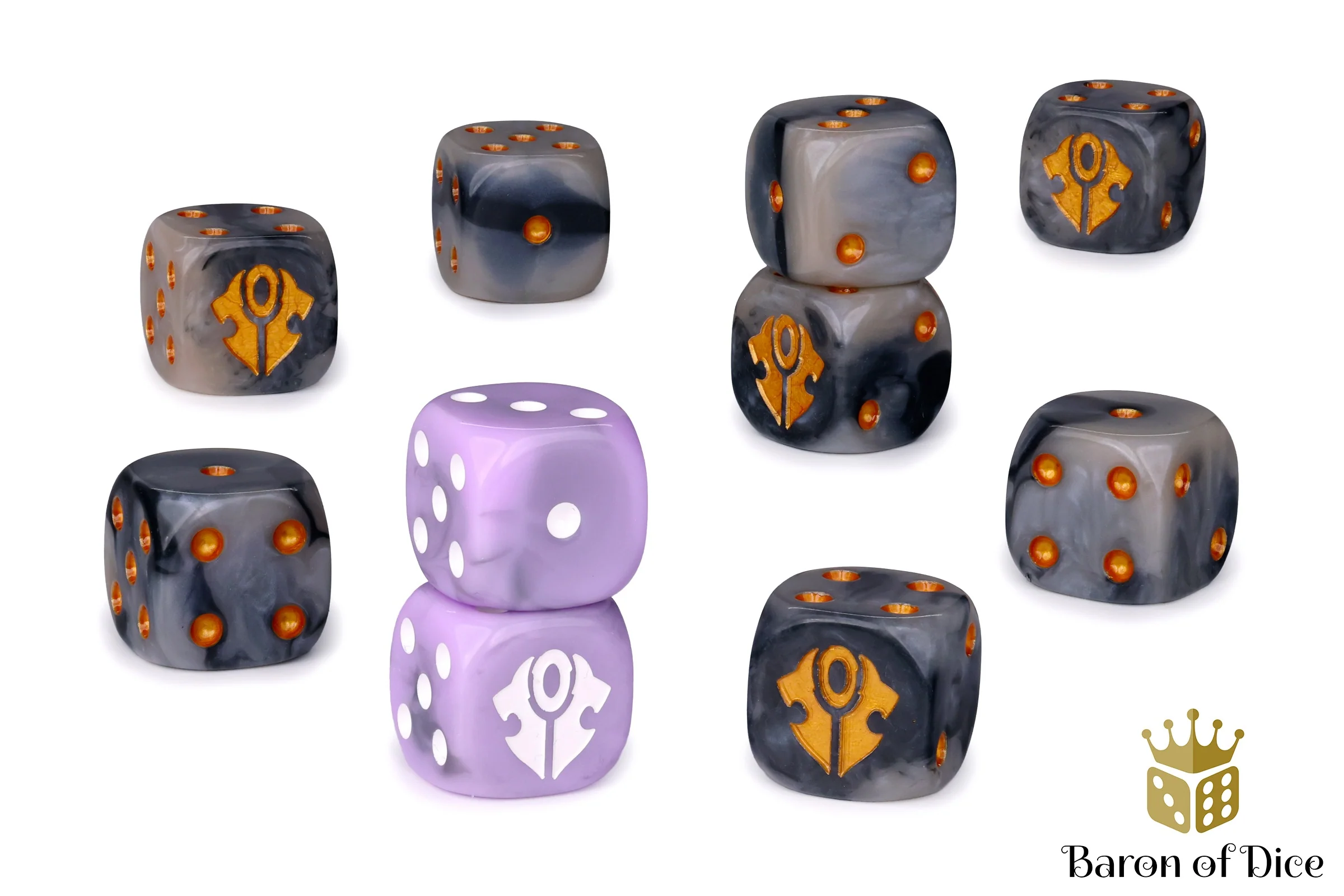 Warmachine: Dusk House Kallyss Official Dice Set - Image 3