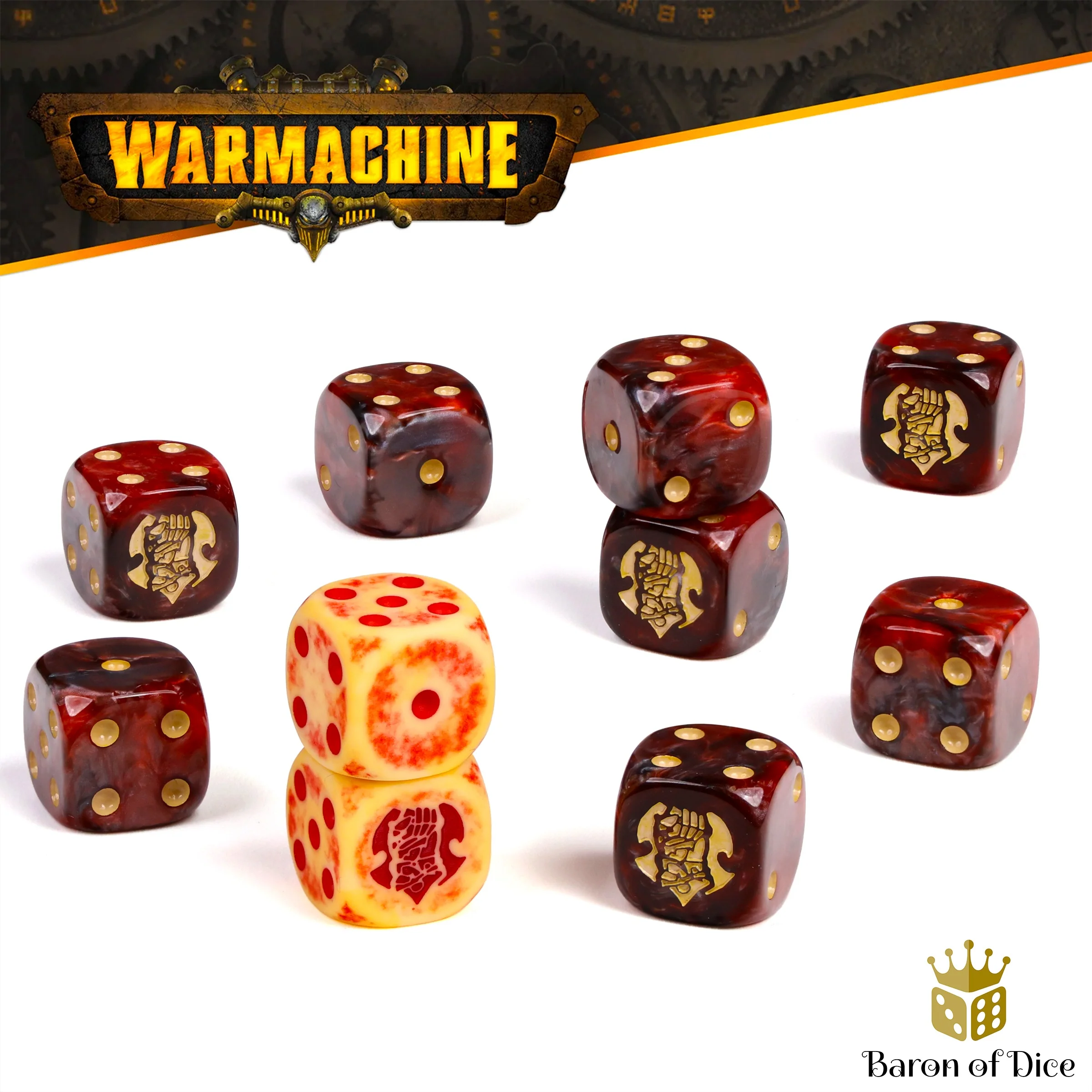Warmachine: Khador, Old Umbrey Official Dice Set - Image 2
