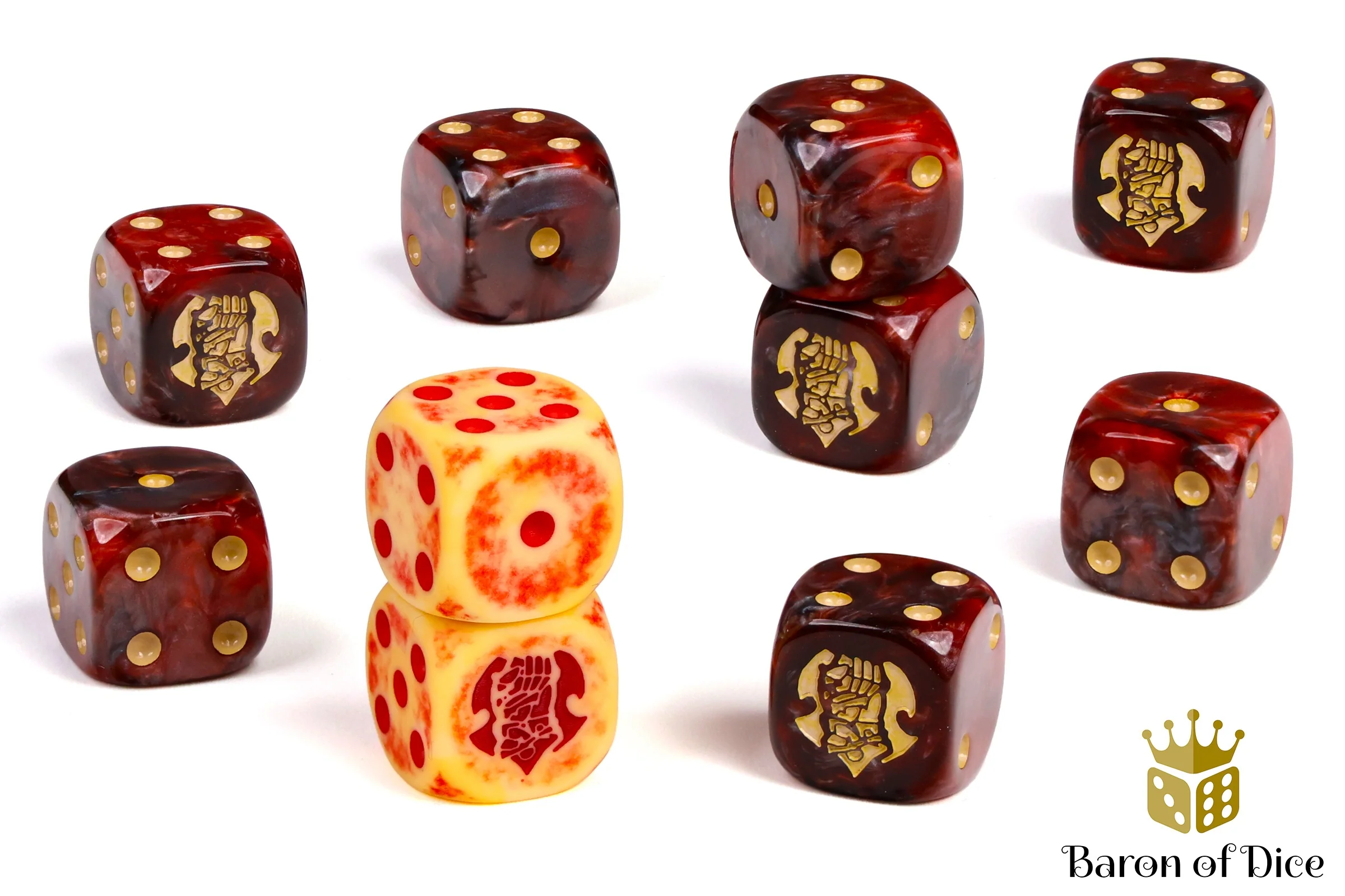 Warmachine: Khador, Old Umbrey Official Dice Set - Image 3