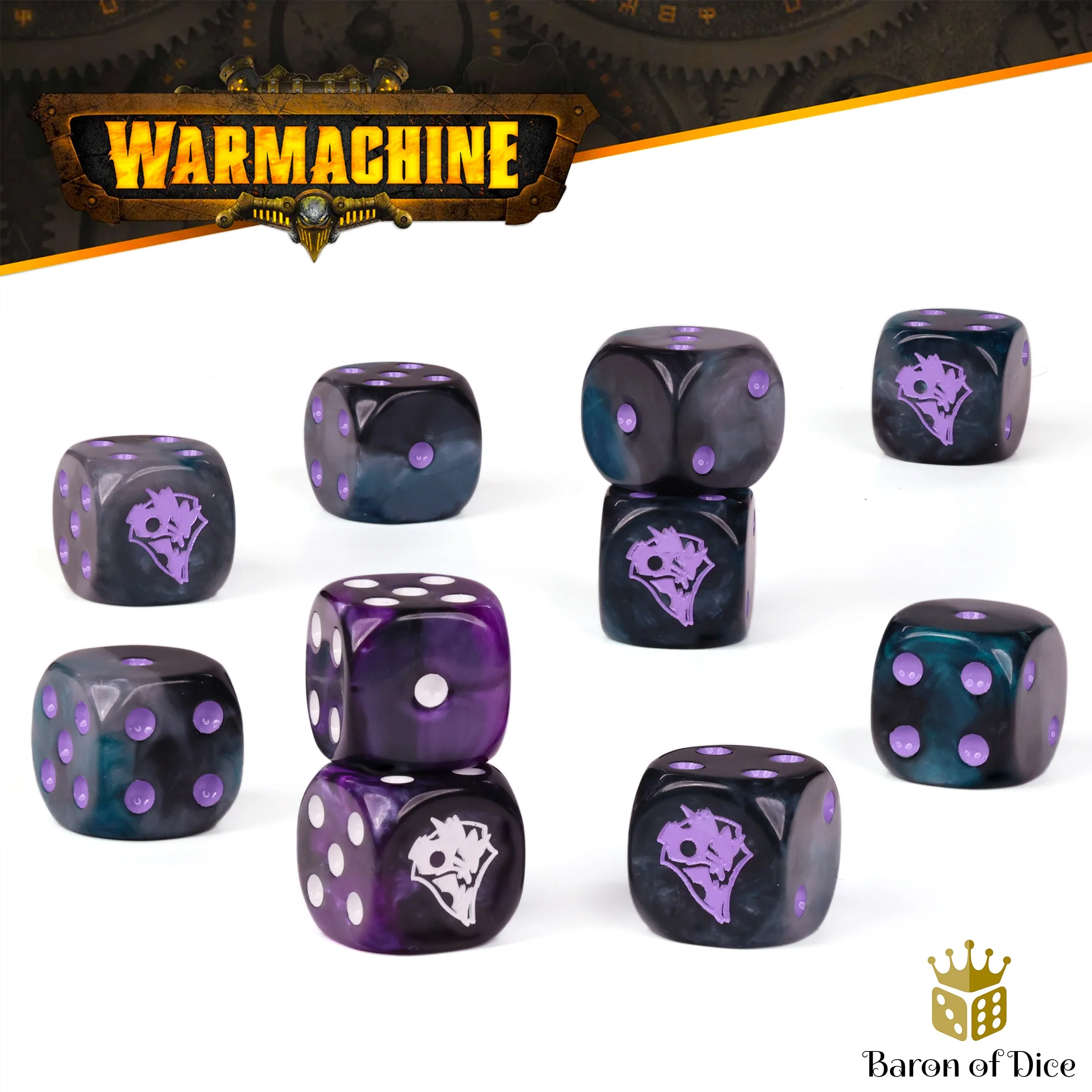 Warmachine: Khymaera Shadowflame Shard Official Dice Set - Image 2