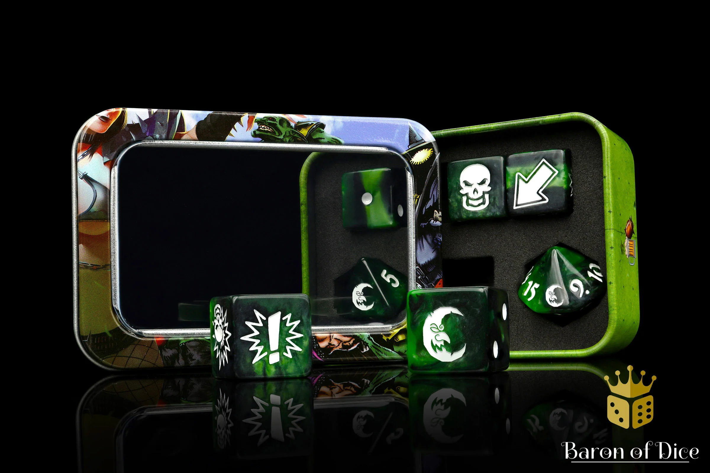 Warp Green - Bloody Football Dice (Set of 7) - Image 4