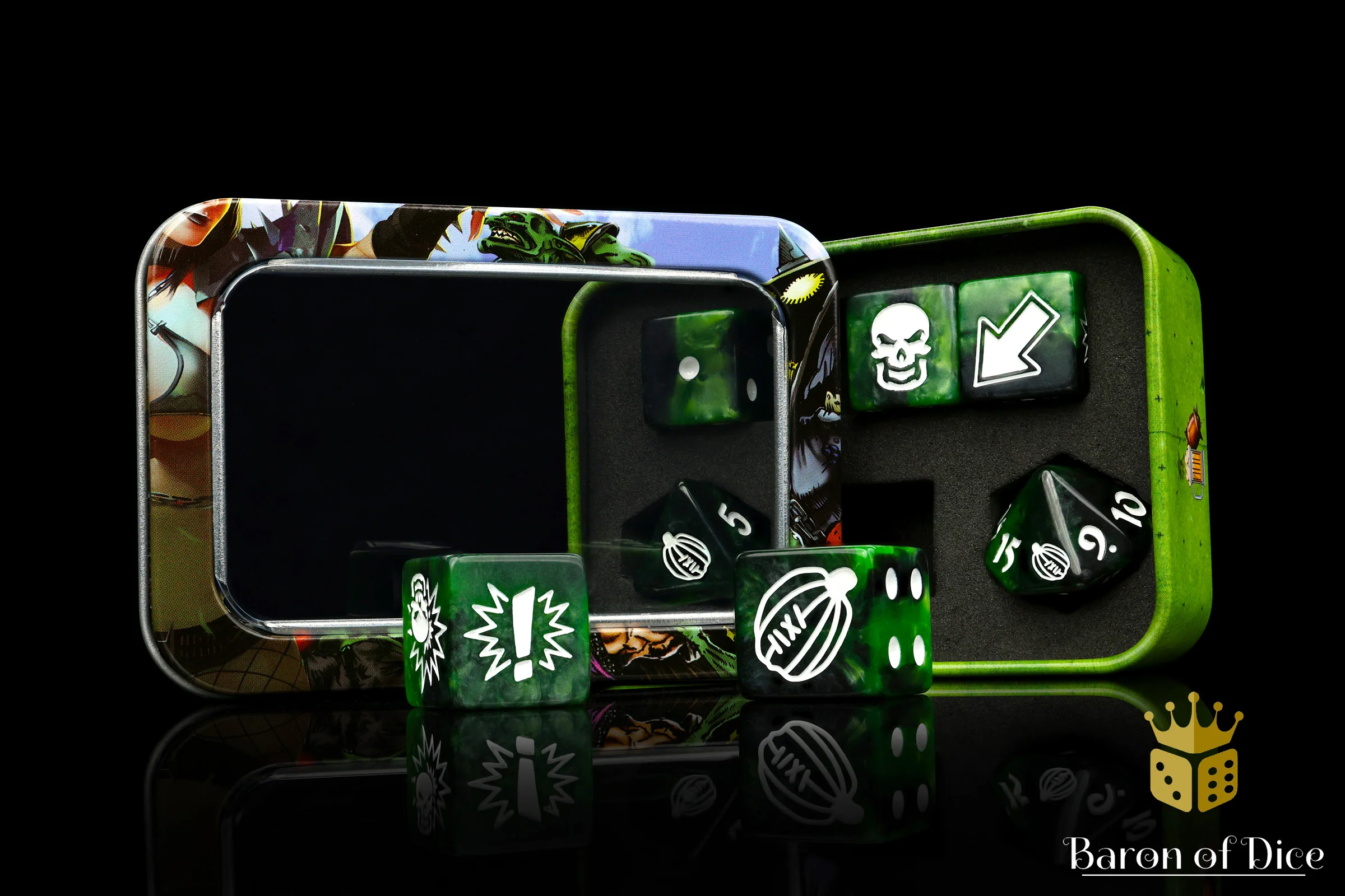 Warp Green - Bloody Football Dice (Set of 7) - Image 7