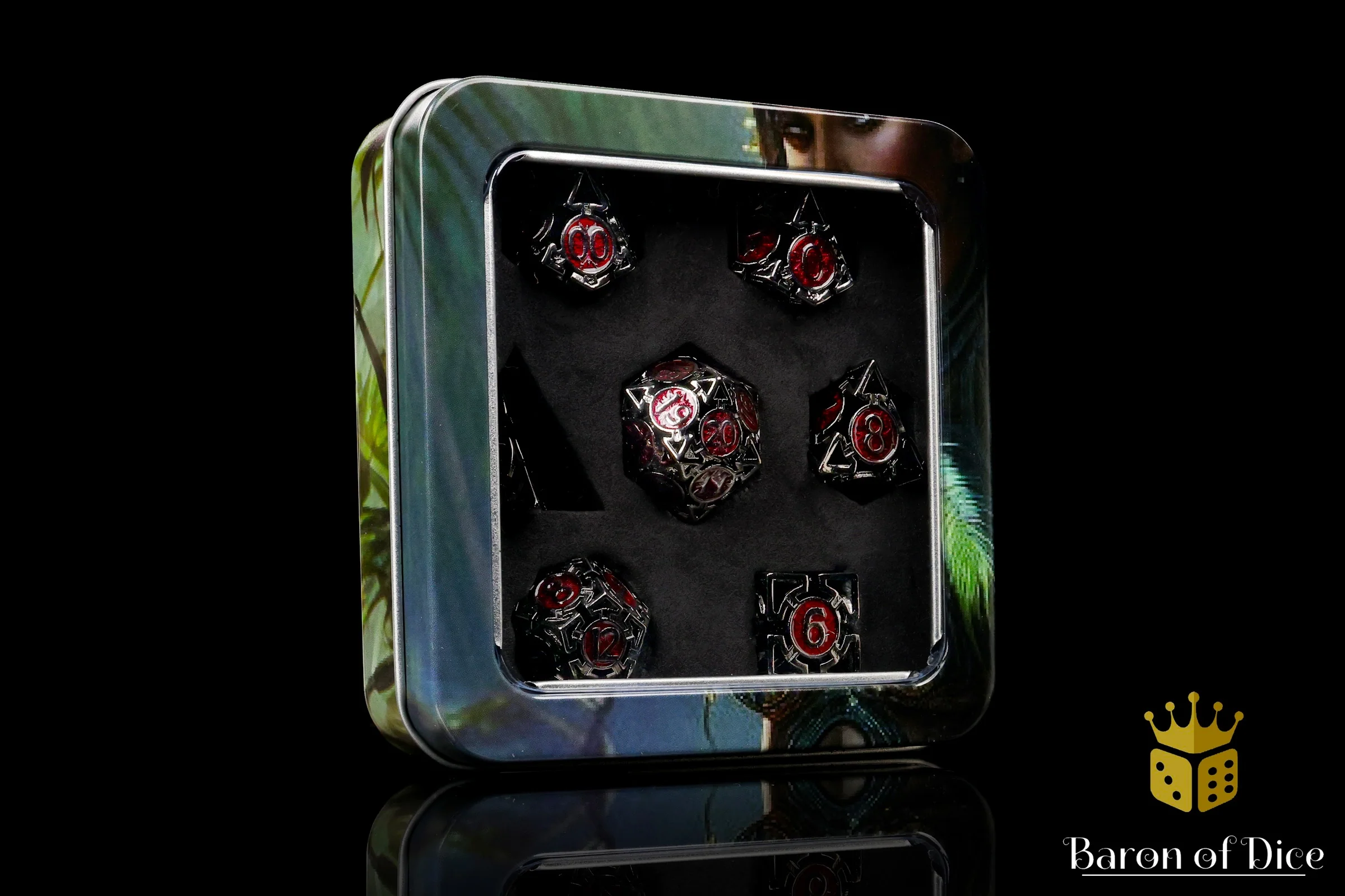 Which Way is Up? Metal RPG Dice Set - 7 Pieces - Image 4